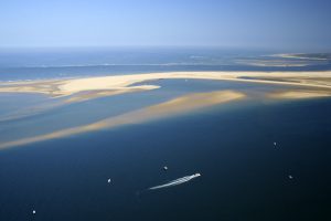 photo vue du ciel du Banc d'Arguin